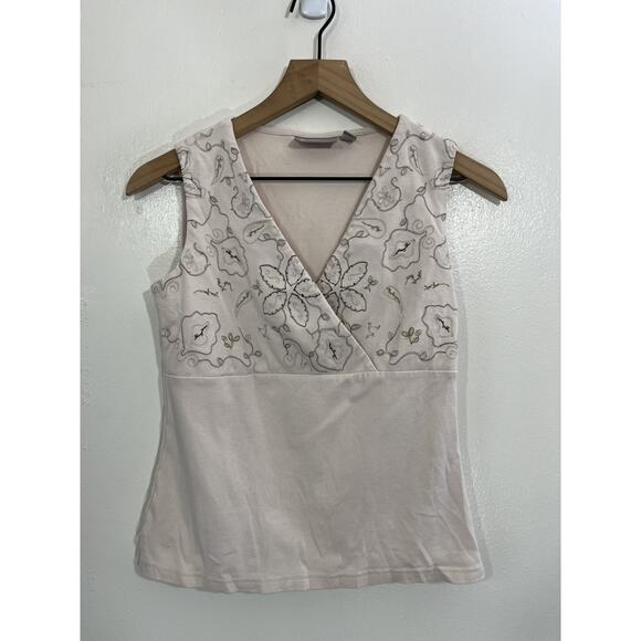 croft & barrow Tops - Y2K Boho Cottage Coquette Dainty Whimsical Embroidery Babydoll Top S Fairy 90s
